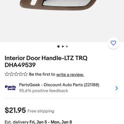 Interior Door Handle For Chevy 