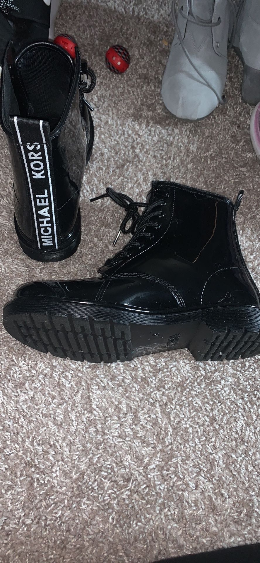 Michael Kors combat boots