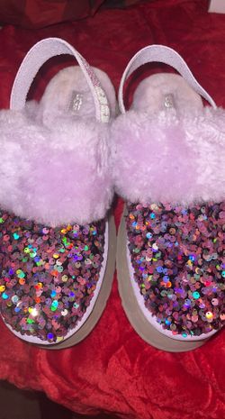 Glittery purple Uggs