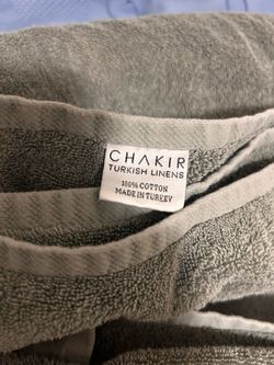 Gray Turkish Towels 100% Cotton Bath Towels