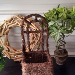 Grapevine Chair for a Potted Plant 