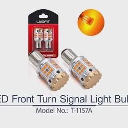 NEW Lasfit 1157a LED Bulbs for Turn Signal Light Blinker Bulbs w/CANBUS Anti Hyper Flash - Amber