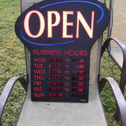Sign with Flashing Effects