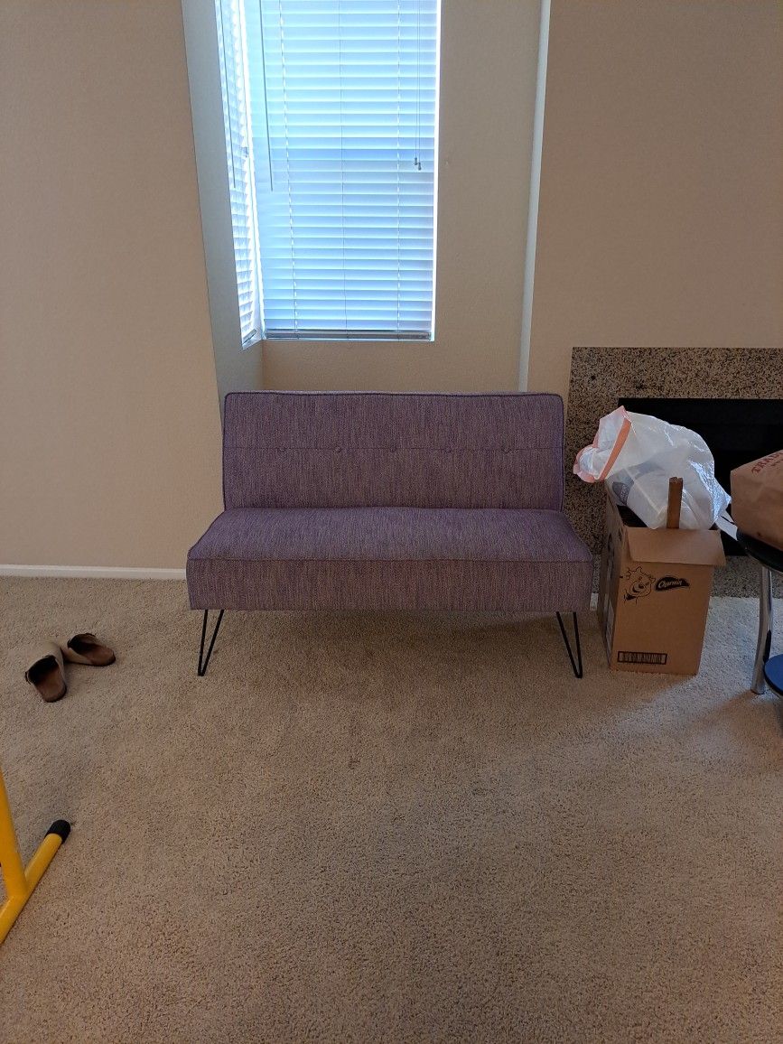 Purple Love Seat/ Office Couch