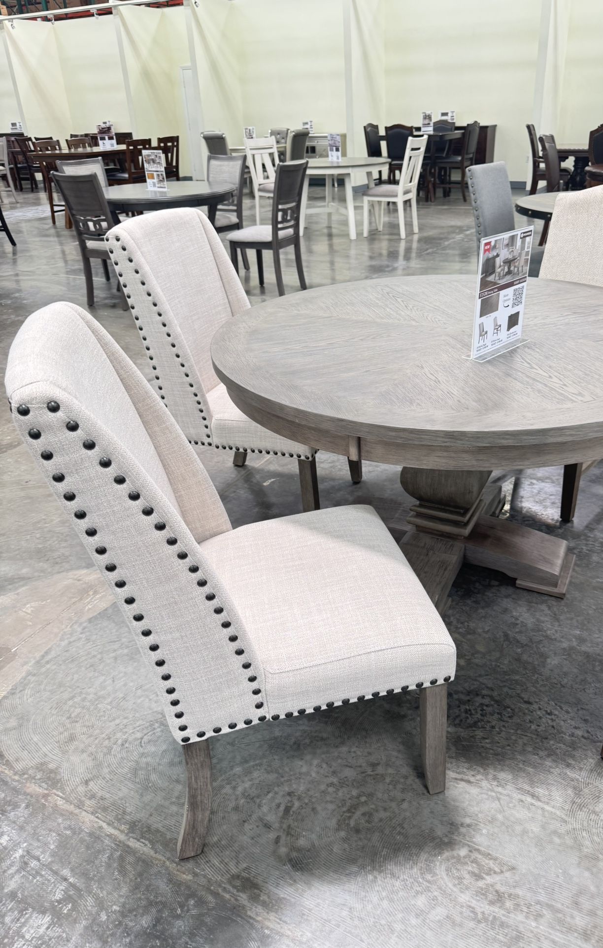 54” FORMAL DINING TABLE WITH 4 CHAIRS