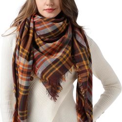 Scarfs for Women - Scarves for Women Winter Warm, 55" x 55", Large Soft Blanket Scarf Women Scarf Wrap Shawl