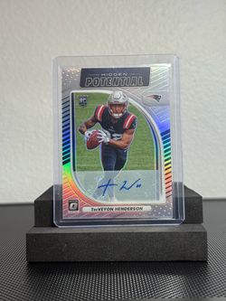 TreVeyon Henderson Donruss Optic RC Auto Card