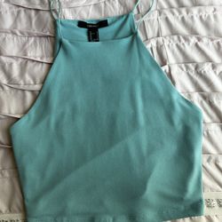 Blue Halter Top 