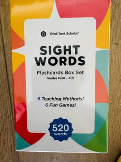Sight words from TK- 3rd
