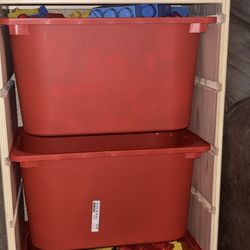 Toy Box Full Of Building Blocks