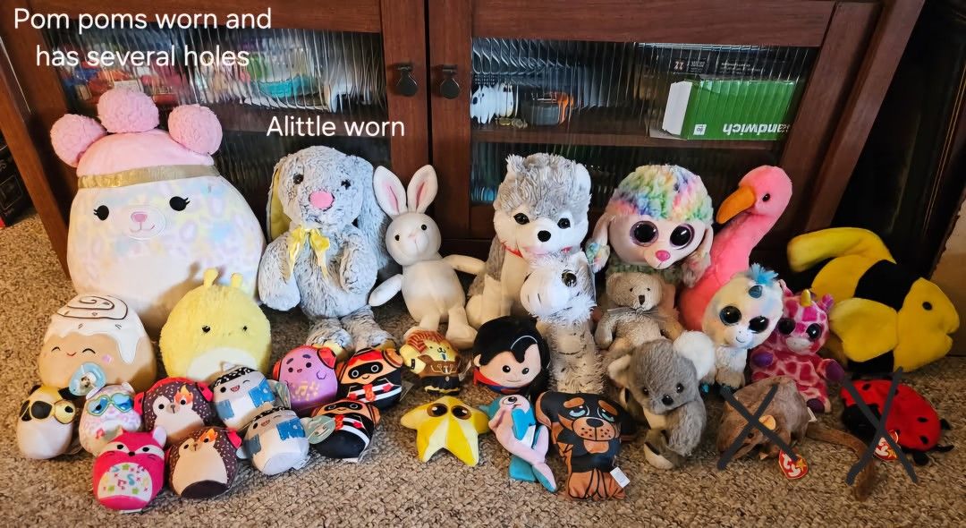 Miscellaneous Plushs Stuffed Animals $3 Each Or 2 For $5
