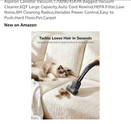 Aspiron Canister Bagged Vacuum Cleaner 1700W