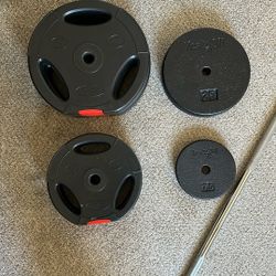 Bench Press Bar & Weights