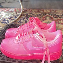 Pink Nike Air Force ones
