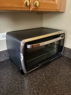 Oster Toaster Digital Convection Oven, Large 6-Slice Capacity, Black/Polished Stainless