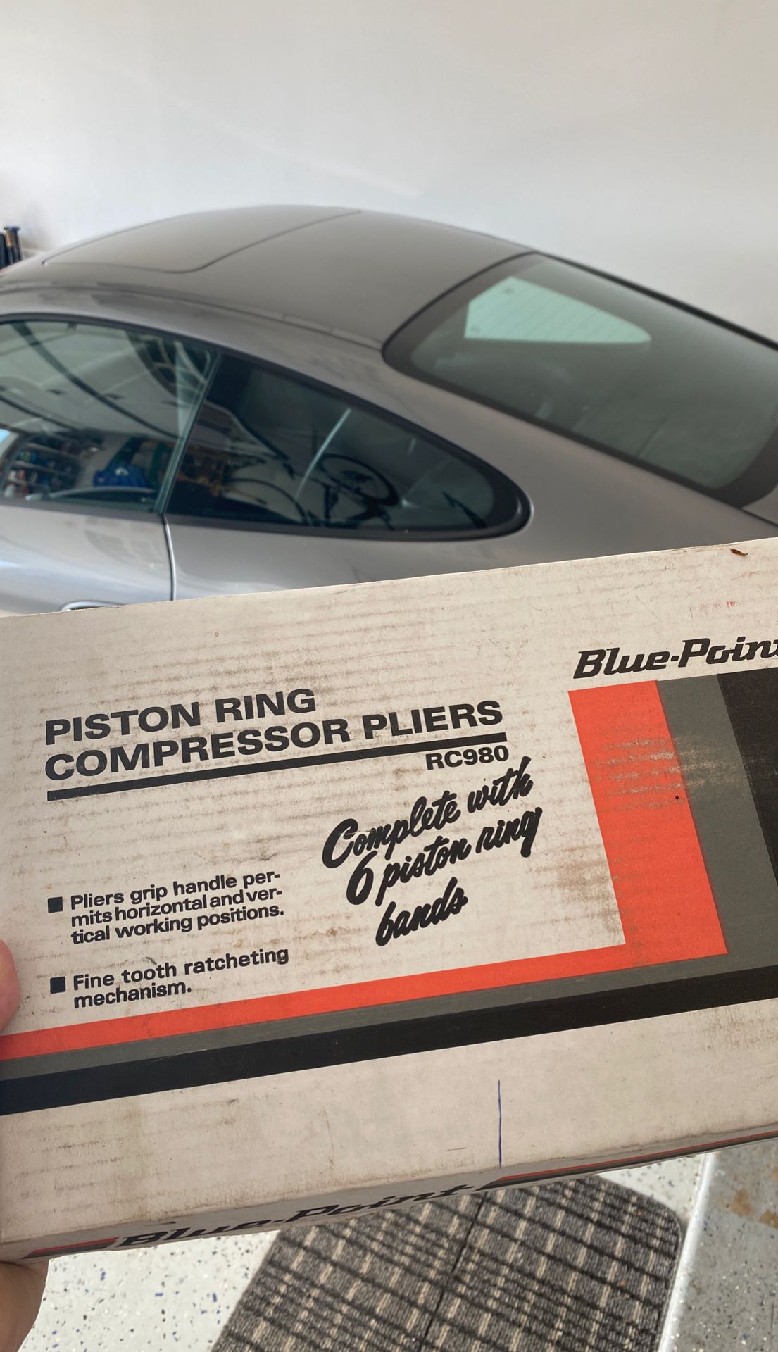 Piston ring compressor pliers