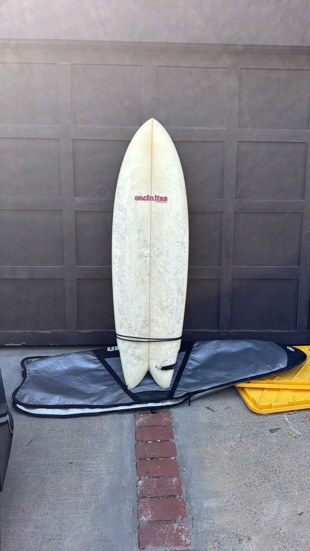 Encinitas Fish Tail Surfboard With Lok Box Speed Dialers