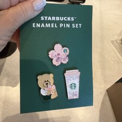 Starbucks Cherry Blossom Pin Set🍒 🌸 