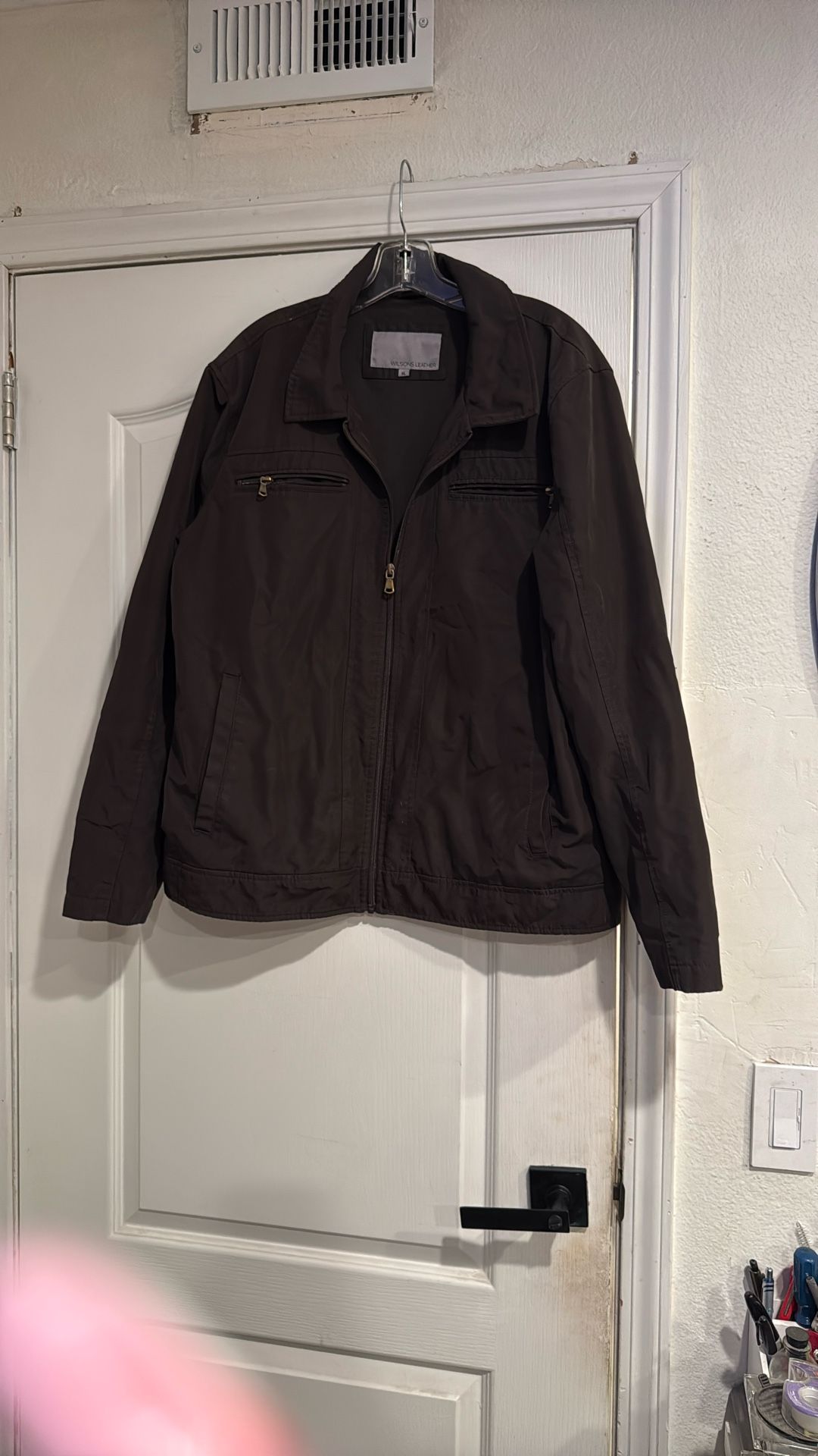 Men’s Wilsons Leather Casual Polyester Cotton Jacket. XL