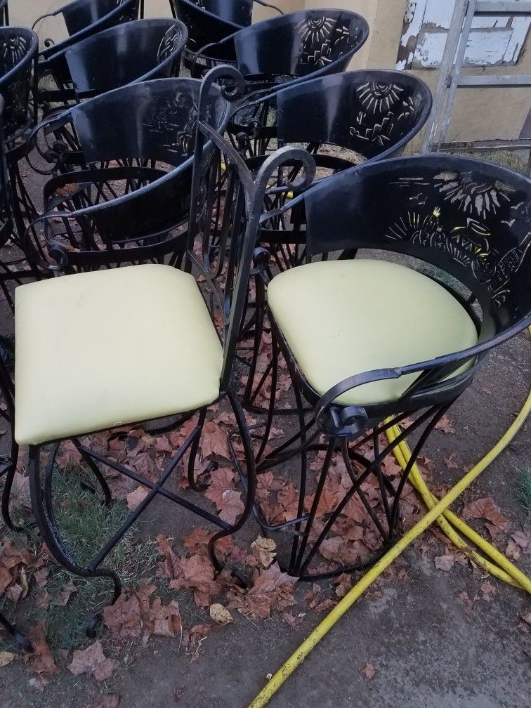 Outside patio marble table and chair