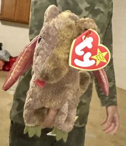 Ty Beanie Baby Scorch The Dragon Vintage 1998 With RARE Errors (See Description)