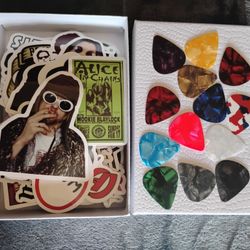 Rock Stickers & Guitar Picks #1