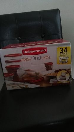Rubbermaid easy find lids 34 piece set