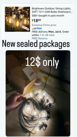 25 ft string light g40 bulb weather proof lights