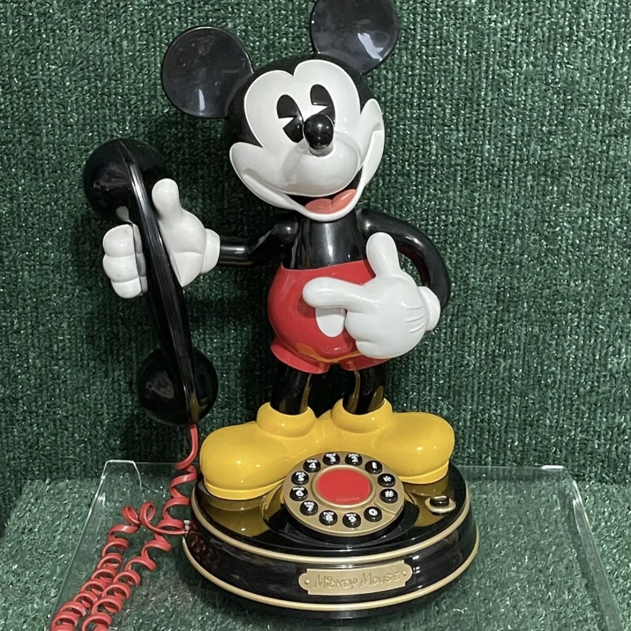 Vintage 1997 Disney Mickey Mouse Animated Talking Phone Telemania