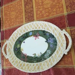 Vintage Tracy Porter Alouette Collection Floral Platter