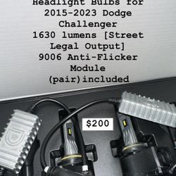 Dodge Challenger LED Headlights 