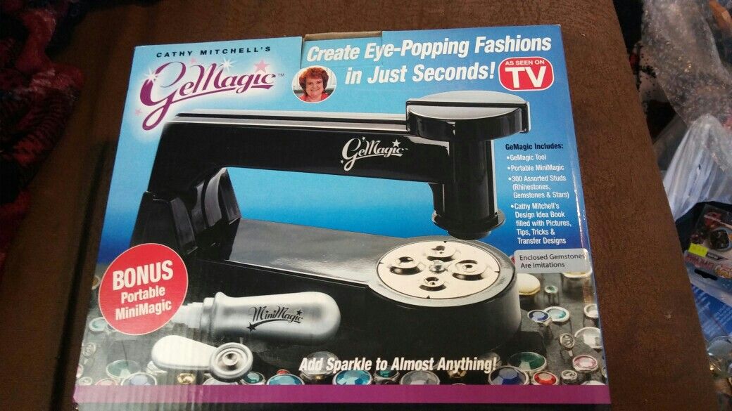 Cathy Mitchell's GeMagic Stud Setting Bedazzler Machine System + MiniMagic Tool