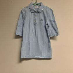 Lacoste Boy’s Polo Shirt. Sz 32 Light Blue. Ez