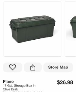 17 Gal. Storage Box in Olive Drab
