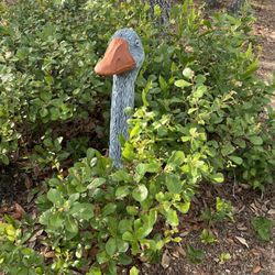 Concrete Goose Garden Sculpture