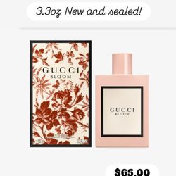 New and Sealed GUCCI Bloom 3.3 Oz Perfume