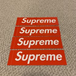 Supreme Box Logo Stickers x 4 New