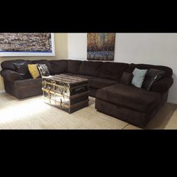 Dark Brown Large Sectional 