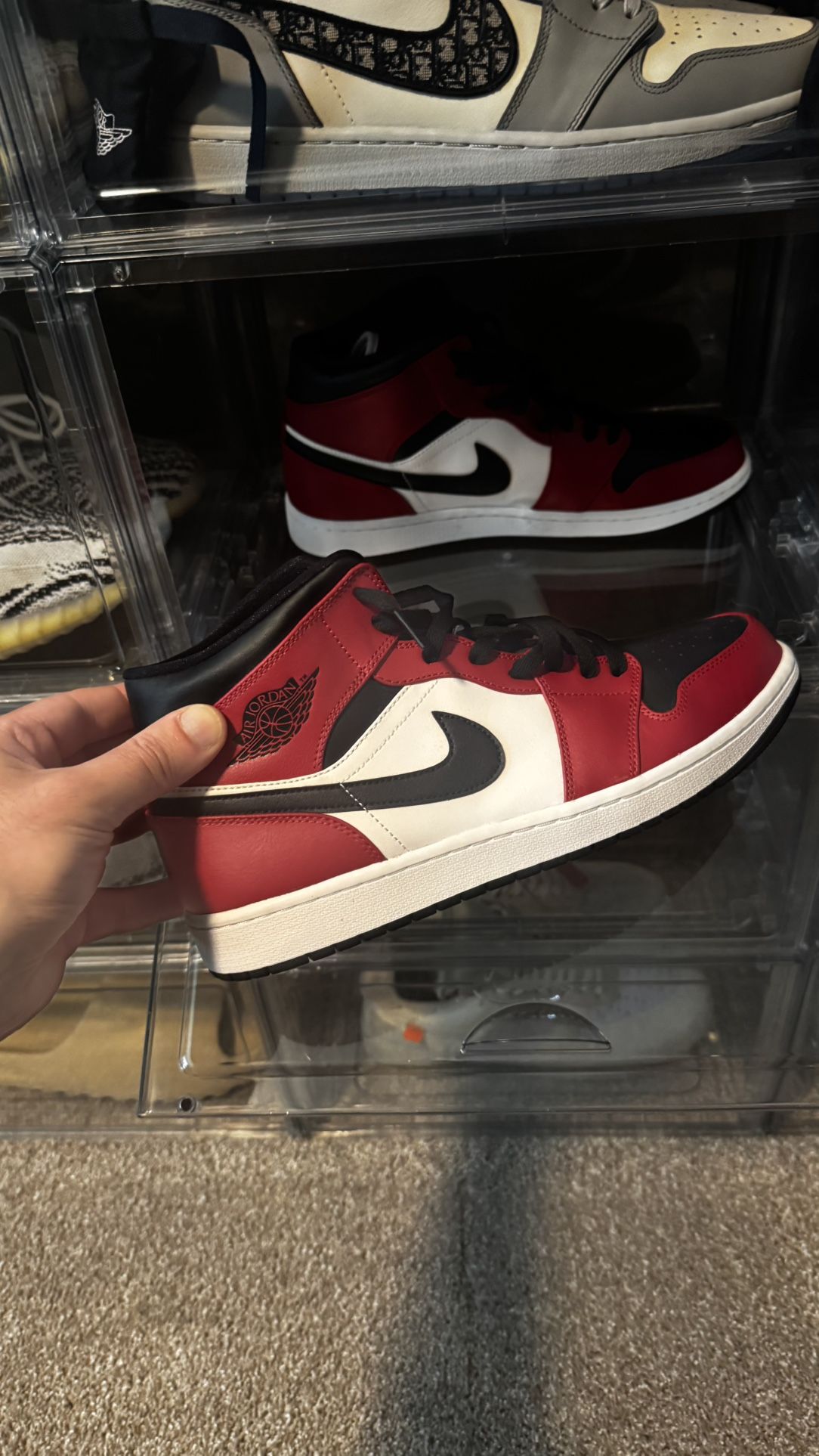 Air Jordan 1 Mid Chicago Black Toe - Size 12 