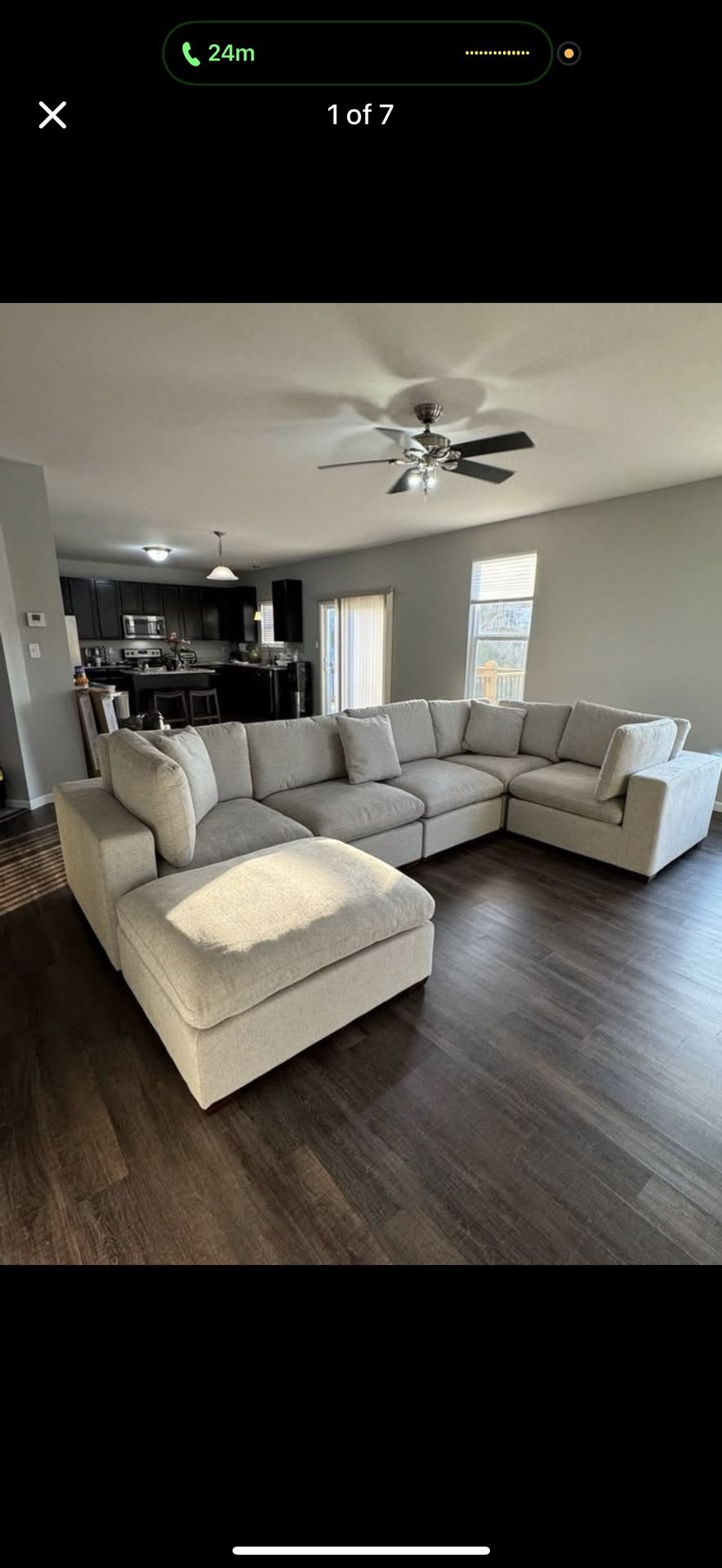 Thomasville Lowell 6-Piece Modular Sectional – Light Gray