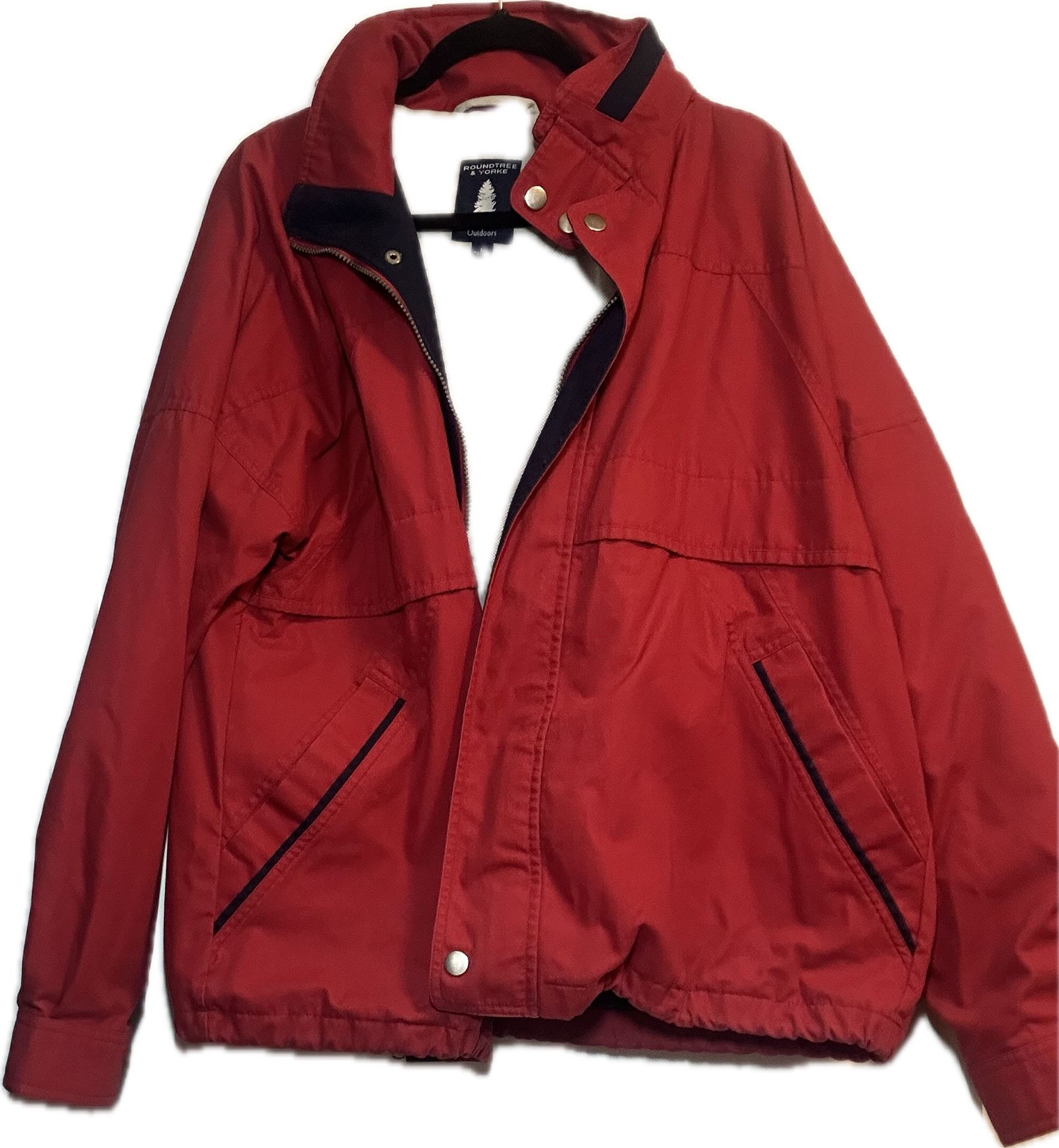 Roundtree And Yorke Red Outdoor Jacket 