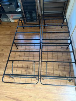 Full bed frame metal plus mattress
