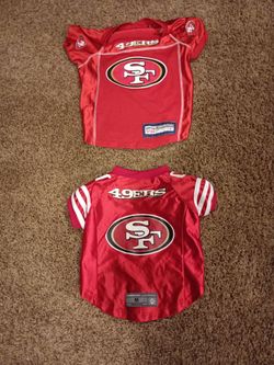 Dog jerseys size large n medium 10.00 each