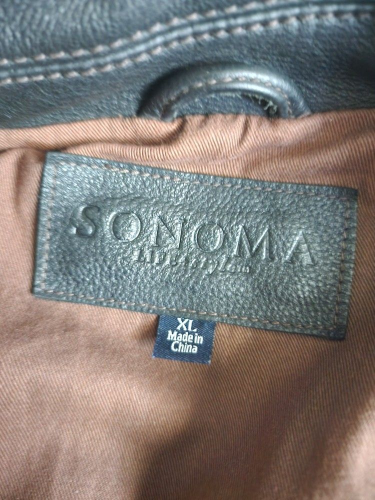 Like NEW - MENS Genuine Leather Jacket xL - Sonoma