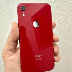 FIRM PRICE - iPhone XR 128gb Product Red Factory Unlocked Excellent Condition - 89% Battery Health