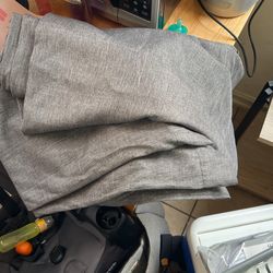 Gray curtains