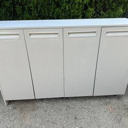 Modern Large Shoe Cabinet - Fits 50 pairs 