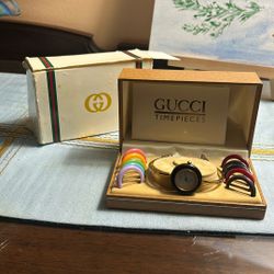 Vintage Gucci Watch with Multi Interchangeable Bezels