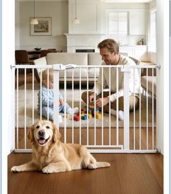 Babelio 36" Tall Baby Gate, PressGuard P7, 29-55" Auto Close Pressure Mounted Dog Gate for Doorways 