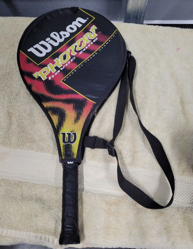 Wilson TENNIS RACKET Photon Havoc Zone Oversized Tennis Racquet W/ COVER - EXC